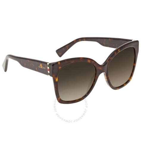 gucci gg0459s 002|Gucci Brown Shaded Butterfly Ladies Sunglasses .